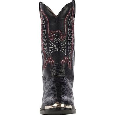 Durango® Little Kid Black Lizard Print Western Boot, , large