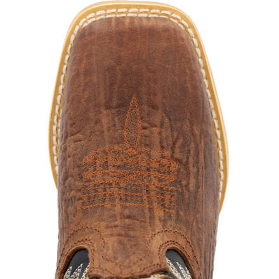 Durango® Lil' Rebel Pro Big Kids’ Acorn Black Onyx Western Boot, , large