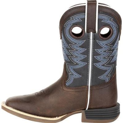 Durango® Lil' Rebel Pro™ Little Kid's Blue Western Boots, , large