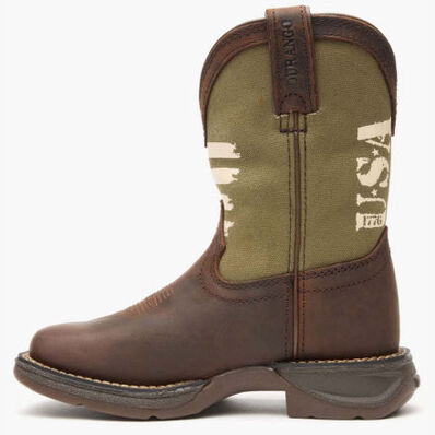 Lil' Rebel™ by Durango® Little Kids' Army Western Boot, , large