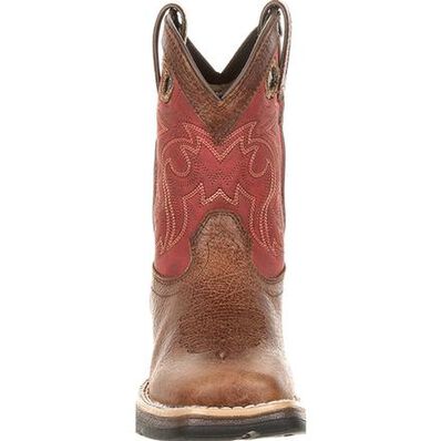 Lil' Rebel™ by Durango® Big Kids' Waterproof Western Saddle Boot, , large
