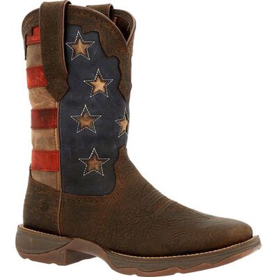 Lady Rebel™ by Durango® Women's Vintage Flag Western Boot, , large
