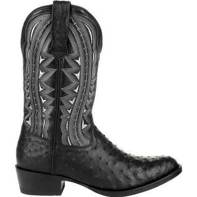 Durango® Premium Exotic Full-Quill Ostrich Ebony Western Boot, , large
