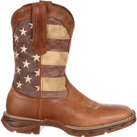 Lady Rebel by Durango Faded Union Flag Western Boot DRD0107