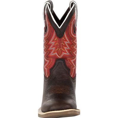 Durango® Lil' Rebel Pro™ Big Kid's Red Western Boot, , large
