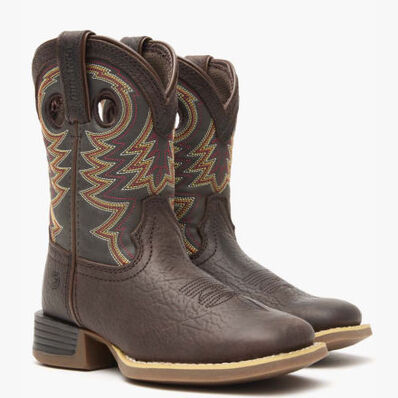 Durango® Lil' Rebel Pro™ Little Kid's Brown Western Boot, , large