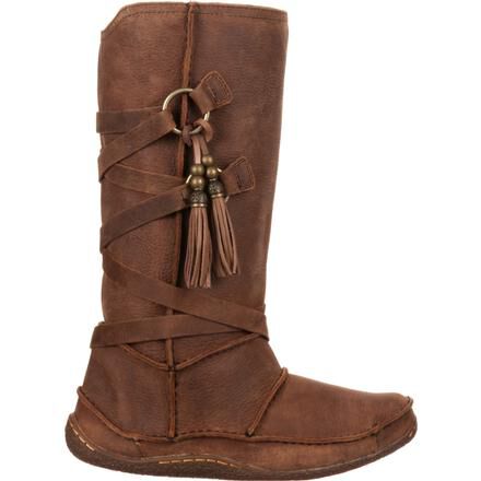 Women s Moccasin Boots Santa Fe Tassel Moccasin Boot by Durango Boots
