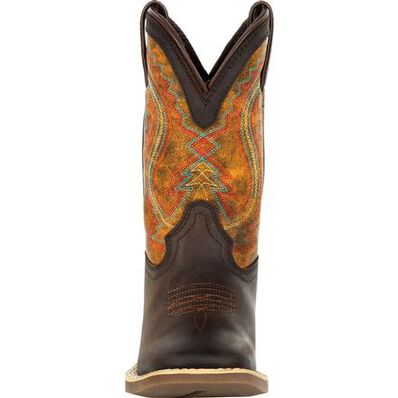 Lil' Durango® Rebel Pro™ Big Kid's Burnt Orange Western Boot, , large