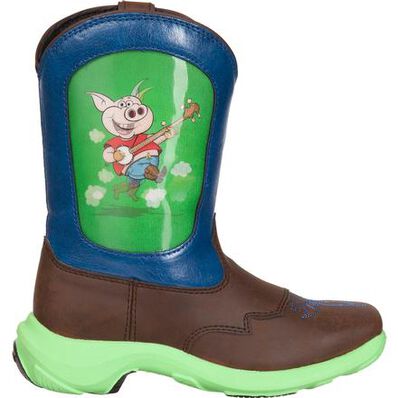 LIL' DURANGO® Toddler Pig Lenticular Western Boot, , large