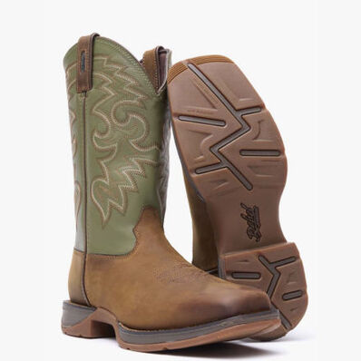 Rebel™ by Durango® Coffee & Cactus Pull-On Western Boot, , large