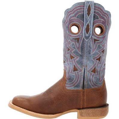 Durango® Lady Rebel Pro™ Women's Golden Brown & Periwinkle Western Boot, , large