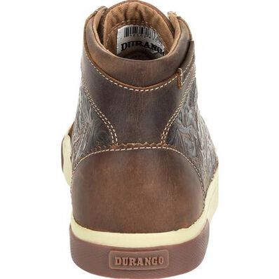Durango® Music City™ Women's Western Embossed High-Top Sneaker, , large