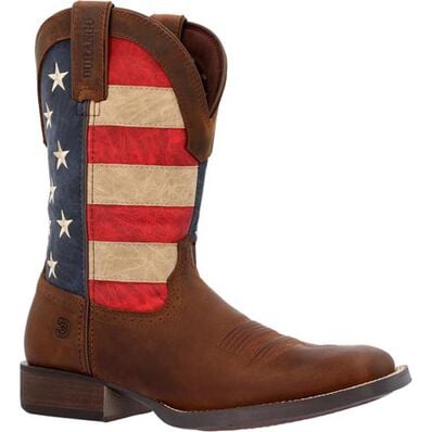 Durango® Saddlebrook™ Brown Union Flag Western Boot, , large