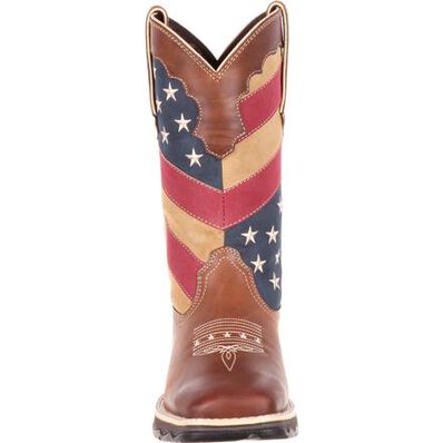 Lady Rebel™ by Durango® Women's Patriotic Pull-on Western Flag Boot, , large