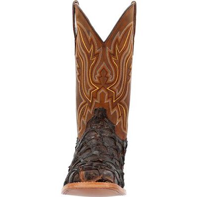 Durango® Premium Exotics™ Dark Brown Pirarucu Western Boot, , large