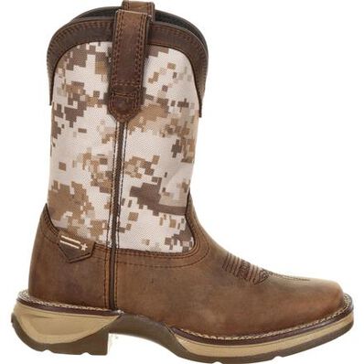 Lil' Rebel™ by Durango® Big Kids Desert Camo Western Boot, , large