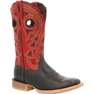 Durango® Lady Rebel Pro™ Women's Black & Crimson Western Boot, #DDB0421