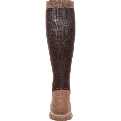 Durango® Boot Unisex Lightweight Merino Wool Socks, BROWN, large