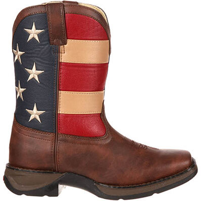LIL' DURANGO® Kid's Patriotic Western Flag Boot, , large