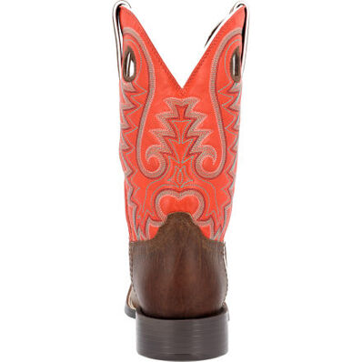 Durango® Westward™ Dark Hickory and Chili Red Western Boot, , large