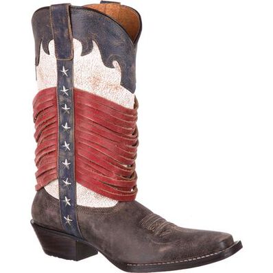 Durango® Dream Catcher™ Americana Wrapped Fringe Western Boot, , large