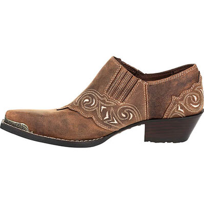 Crush™ by Durango® Women's Distressed Tan Shoe Boot, , large Crush™ by Durango® Women's Distressed Tan Shoe Boot, , large