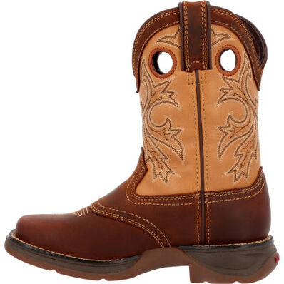 Lil’ Rebel by Durango® Big Kids Brown Tan Western Boot, , large