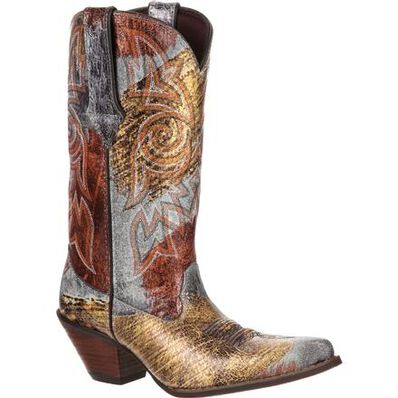 Crush™ by Durango® Women's Crackle and Chrome Western Boot, , large