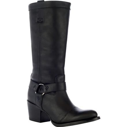 Women s Tall Black Harness Boots Durango City Philly Collection Style RD4510