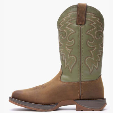 Rebel™ by Durango® Coffee & Cactus Pull-On Western Boot, , large