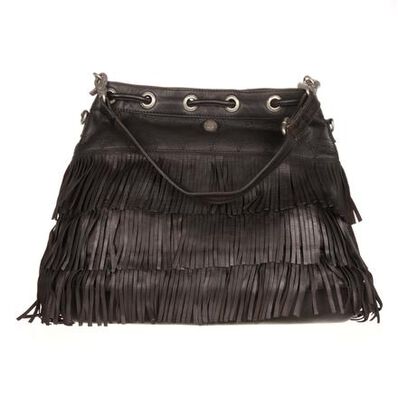 Durango® Leather Company Kachina Fringe Bucket Bag, , large
