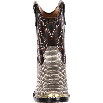 Durango Big Kids Snake Print Pull On Western Boot BT913