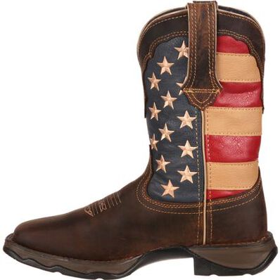 Lady Rebel by Durango® Patriotic Women's Pull-On Western Flag Boot, , large