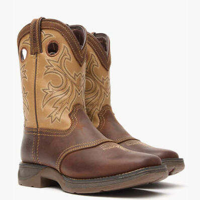 Lil’ Rebel by Durango® Big Kids Brown Tan Western Boot, , large