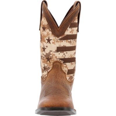 Durango® Westward™ Saddlehorn Digi Camo Flag Western Boot, , large