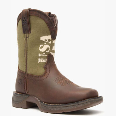 Lil' Rebel™ by Durango® Little Kids' Army Western Boot, , large