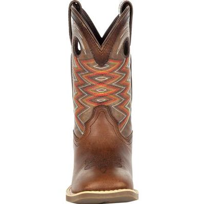 Durango® Lil' Rebel Pro™ Big Kid's Tiger Eye Western Boot, , large