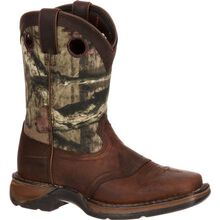 LIL' DURANGO® Big Kid Camo Saddle Western Boot