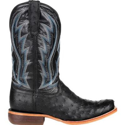 Durango® Premium Exotic Full-Quill Ostrich Midnight Western Boot, , large
