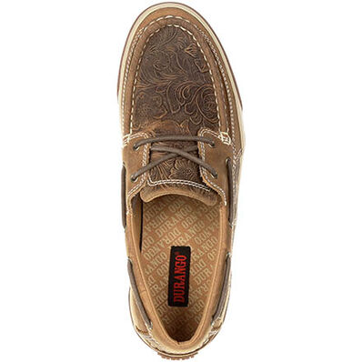 Durango® Music City™ Women's Western Emboss Boat Moc, , large