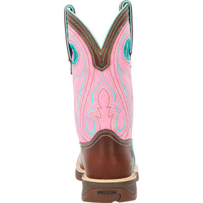 Lady Rebel™ by Durango® Women's Chestnut & Pink Rose Western Boot, , large