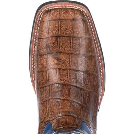 Rebel by Durango Navy Brown Gator Embossed Western Boot