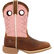 Durango® Lil' Rebel Pro™ Little Kids’ Dark Chestnut Bubble Gum Western Boot, , large