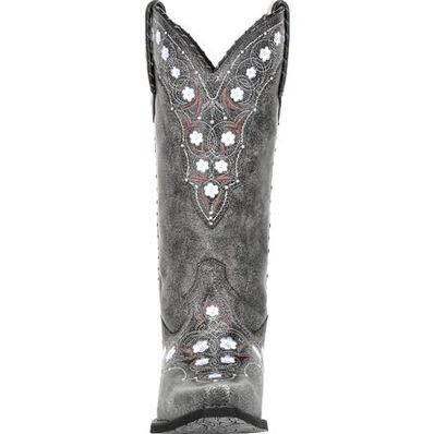 Crush™ by Durango® Women's Pewter Floral Western Boot, , large
