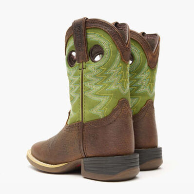 Durango® Lil' Rebel Pro™ Little Kid's Lime Western Boot, , large