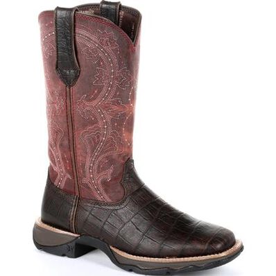 Lady Rebel™ by Durango® Women's Gator Embossed Western Boot, , large
