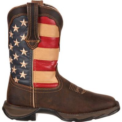 Lady Rebel by Durango® Patriotic Women's Pull-On Western Flag Boot, , large