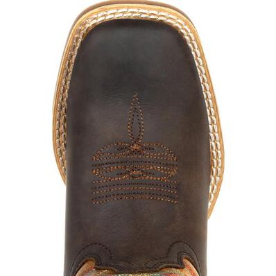 Lil' Durango® Rebel Pro™ Big Kid's Burnt Orange Western Boot, , large