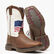 Lil' Rebel™ by Durango® Big Kids Distressed Flag Western Boot, , large