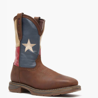 Rebel™ by Durango® Steel Toe Texas Flag Western Boot, , large